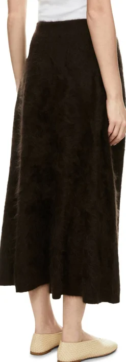 Gebürsteter Cashmere-Rock 'Kaycee' Schokolade