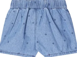 Gepunktete Denim-Shorts 'dots' Blau