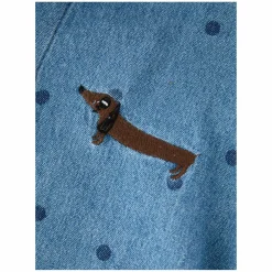 Gepunktetes Jeanshemd 'dots' Blau
