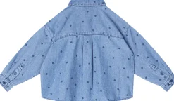 Gepunktetes Jeanshemd 'dots' Blau