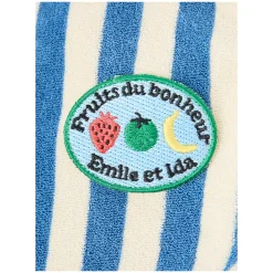 Gestreifte Bermuda Shorts 'Eponge' Blau