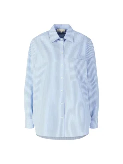 Gestreifte Bluse 'Ceva' Hellblau