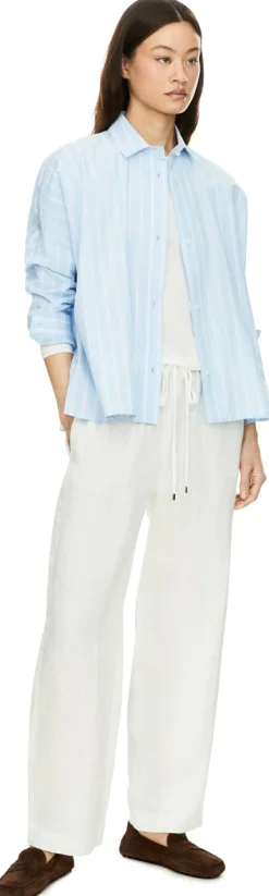 Gestreifte Bluse 'Clarissa' Hellblau