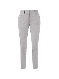 Gestreifte Chino 'City' Blau/Weiß