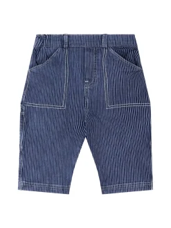 Gestreifte Denim 'Raye' Mittelblau