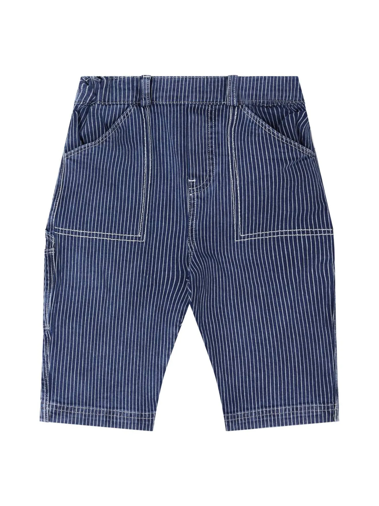 Gestreifte Denim 'Raye' Mittelblau