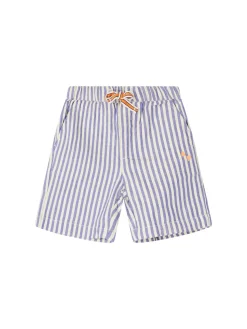 Gestreifte Denim-Shorts 'Rayures' Blau