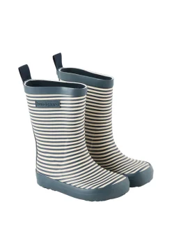 Gestreifte Gummistiefel 'Charly' Blau