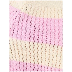 Gestreifte Häkel-Shorts 'Vita' Pink