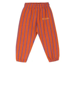 Gestreifte Jogginghose Rot
