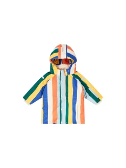 Gestreifte Regenjacke Multi