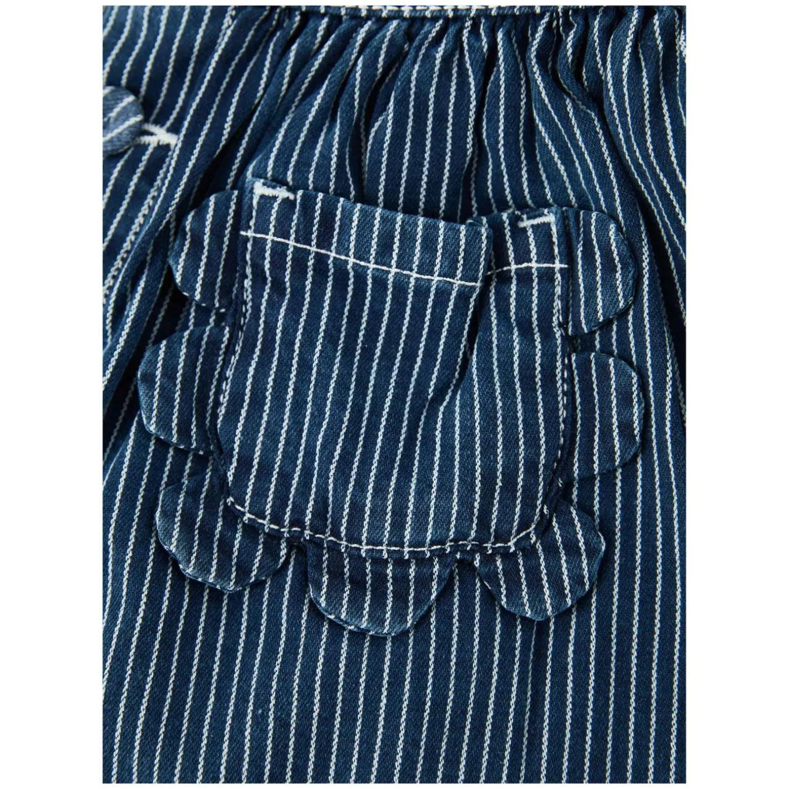 Gestreifter Jeansrock 'Raye' Mittelblau