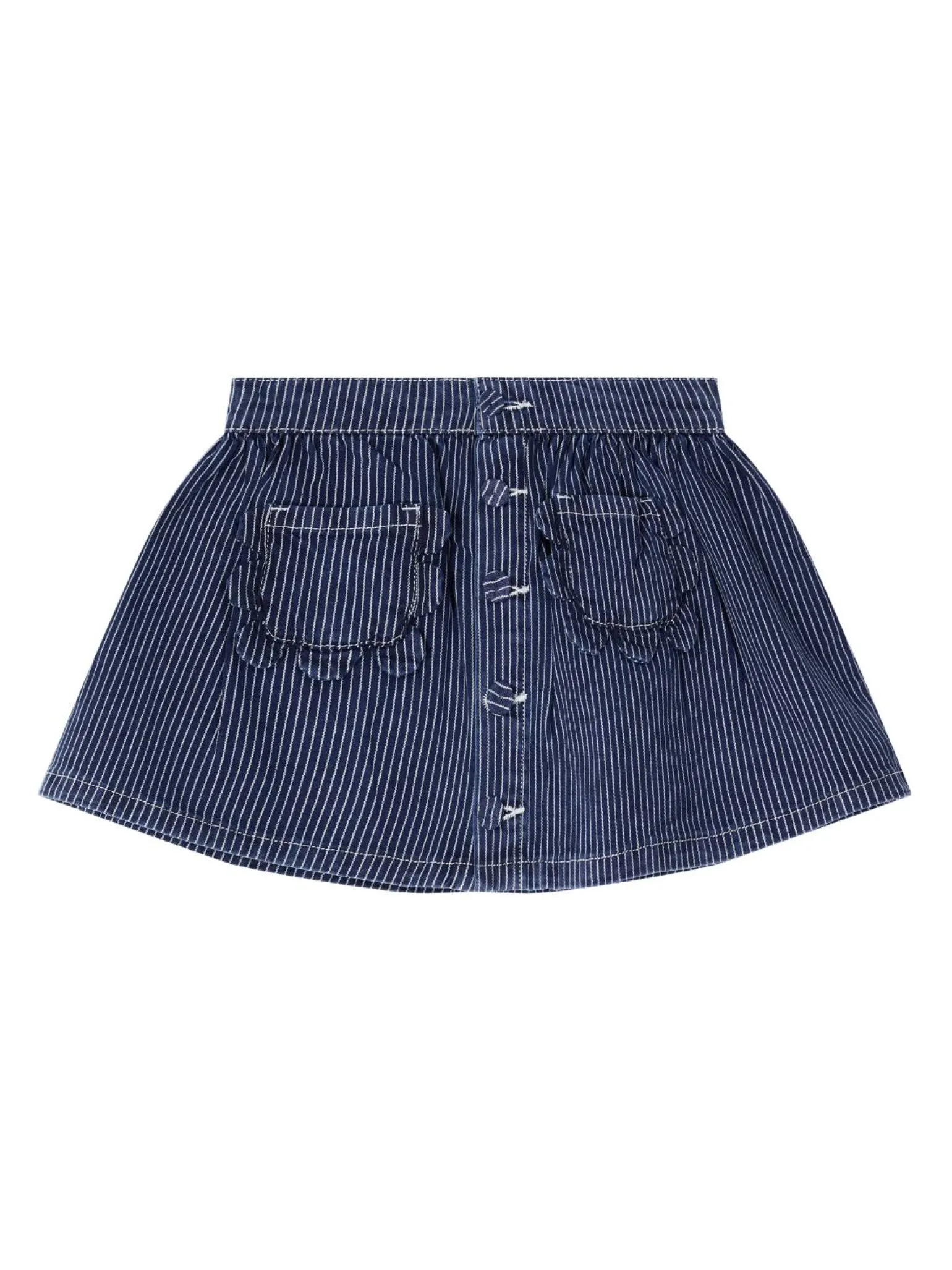 Gestreifter Jeansrock 'Raye' Mittelblau
