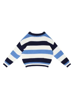 Gestreifter Pullover 'Celosia' Blau