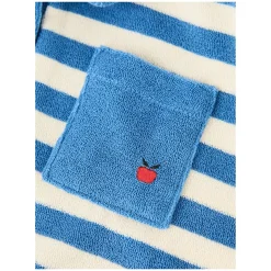 Gestreiftes Frottee-Poloshirt 'Eponge' Blau