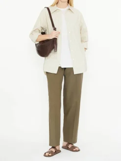 Gestreiftes Hemd 'Nesson' Beige