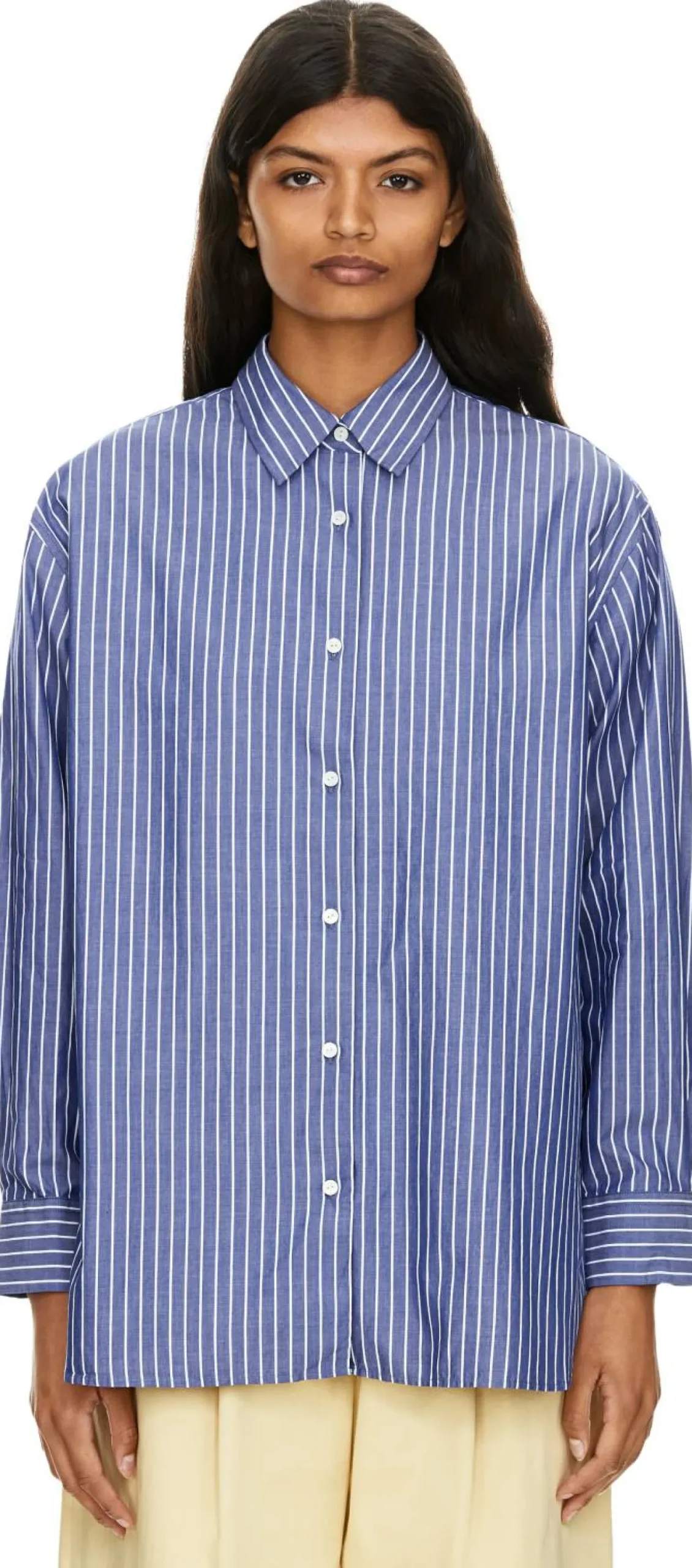 Gestreiftes Hemd 'Yorke' Blau