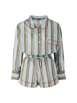 Gestreiftes Summer Set Blau