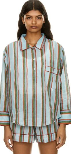 Gestreiftes Summer Set Blau
