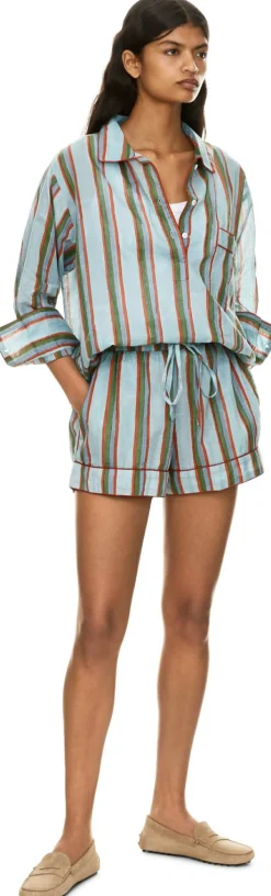 Gestreiftes Summer Set Blau
