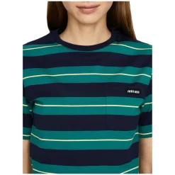 Gestreiftes T-Shirt Blau