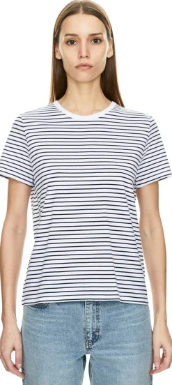 Gestreiftes T-Shirt 'Classic' Weiß