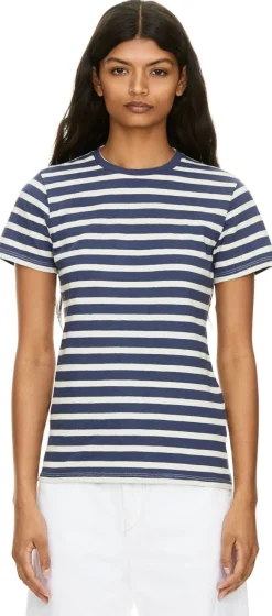 Gestreiftes T-Shirt 'Lana' Indigo