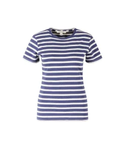 Gestreiftes T-Shirt 'Lana' Indigo