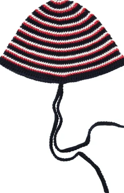 Gestrickter Hut aus Baumwolle Marineblau