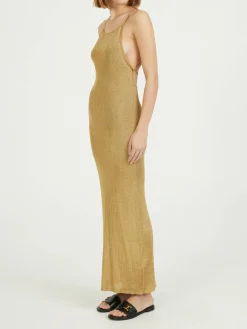 Glitzerndes Maxikleid 'Nox' Gold