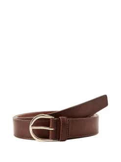 Gürtel aus Leder Mittelbraun