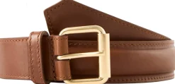 Gürtel aus Leder Tan