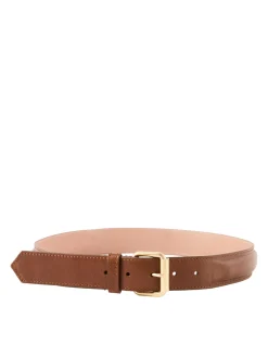 Gürtel aus Leder Tan