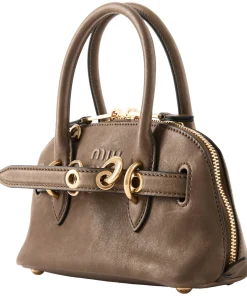 Handtasche 'Aventure' aus Nappa Leder Dunkelbraun