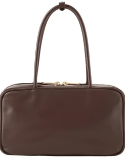 Handtasche 'Beau' aus Kalbsleder Dunkelbraun