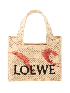 Handtasche Paula’s Ibiza ‘Font Tote Shrimp Mini’ Natural/Orange