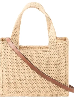 Handtasche Paula’s Ibiza ‘Font Tote Shrimp Mini’ Natural/Orange