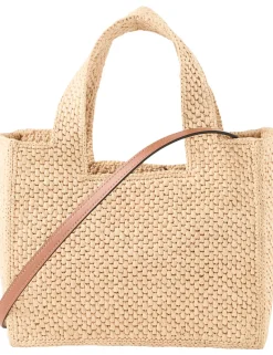 Handtasche Paula’s Ibiza 'Font Tote Artichoke Small' Natural/Green