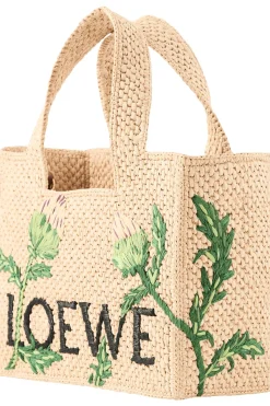 Handtasche Paula’s Ibiza 'Font Tote Artichoke Small' Natural/Green
