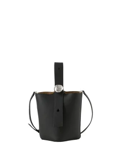 Handtasche 'Pebble Bucket Mini' Schwarz