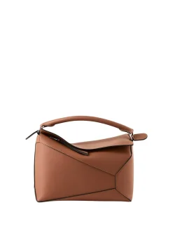 Handtasche 'Puzzle Edge Medium' Tan