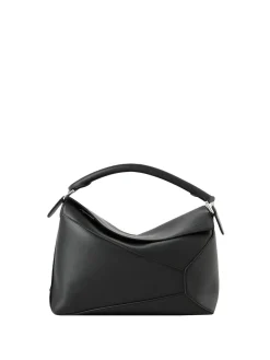 Handtasche 'Puzzle Edge Medium' Schwarz