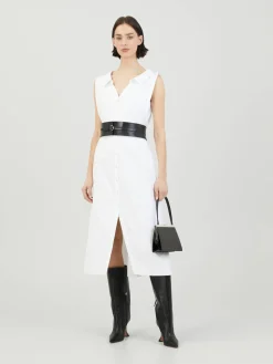 Hemdblusenkleid Weiß