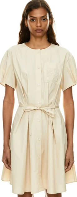 Hemdkleid Paula's Ibiza aus Baumwolle Beige