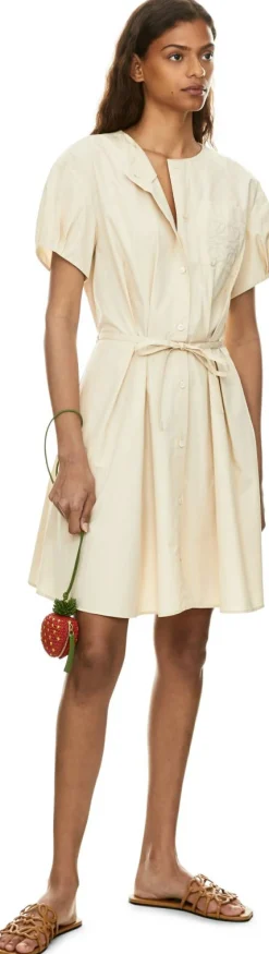 Hemdkleid Paula's Ibiza aus Baumwolle Beige