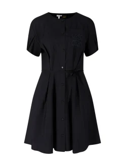 Hemdkleid Paula's Ibiza aus Baumwolle Schwarz