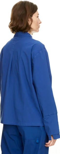Hemd mit Stehkragen Blau