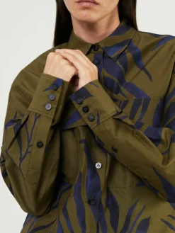 Hemd 'Tamba' Avocado/Navy