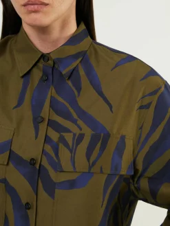 Hemd 'Tamba' Avocado/Navy