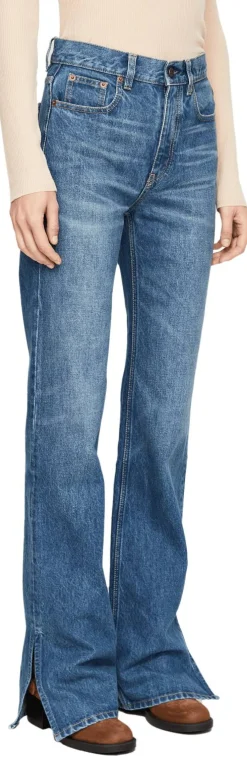 High-Rise Bootcut-Jeans Faded Indigo